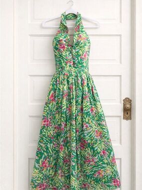 S/W/F Halter Maxi Dress size SMALL